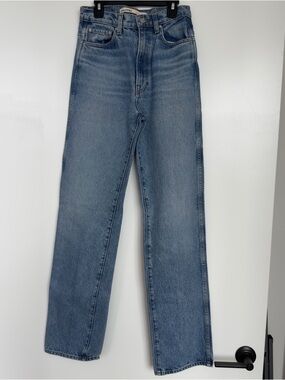 GRLFRND Straight-Leg High-Waisted Jeans